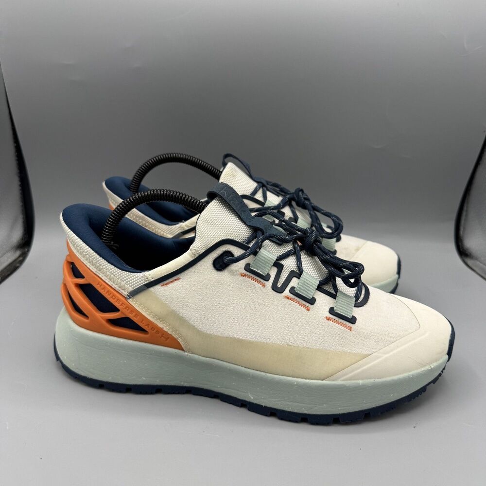 Kizik Wasatch Horizon White Blue Hands Free Shoes Sneakers Mens 8 Women’s 9.5